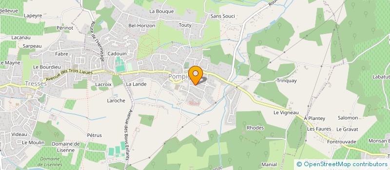 localisation de l'entreprise MONSIEUR MATTHIEU LACHAUX à POMPIGNAC