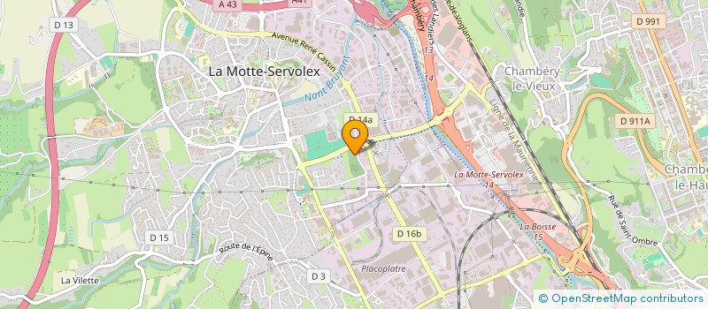 localisation de l'entreprise MONSIEUR MATTHIEU LAINE à LA MOTTE-SERVOLEX