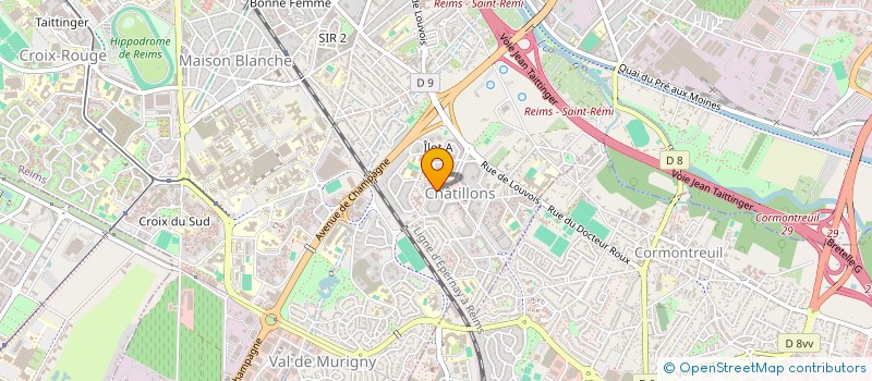 localisation de l'entreprise MONSIEUR MATTHIEU LAINE  REIMS