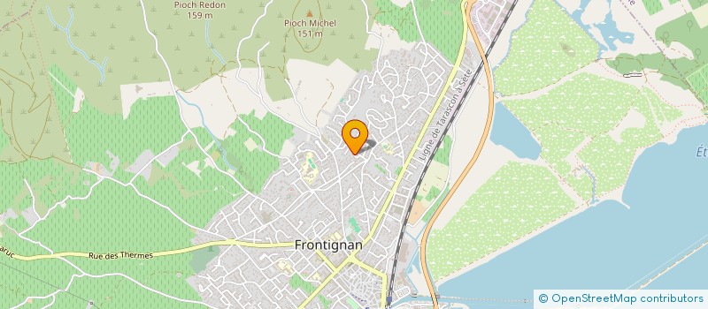 localisation de l'entreprise MONSIEUR MATTHIEU LALISSE à FRONTIGNAN