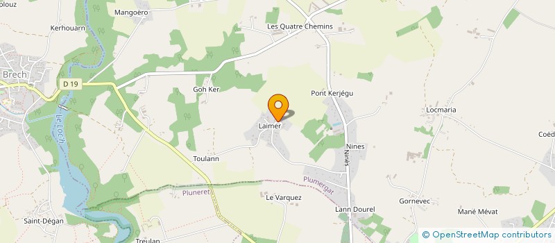 localisation de l'entreprise MONSIEUR MATTHIEU LAMY  PLUMERGAT