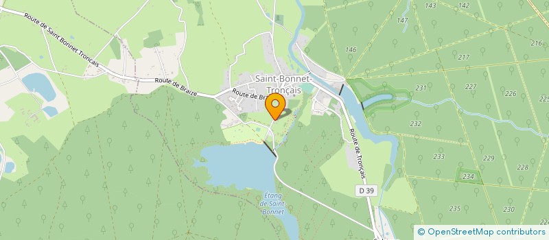 localisation de l'entreprise MONSIEUR MATTHIEU LAMY  SAINT-BONNET-TRONCAIS