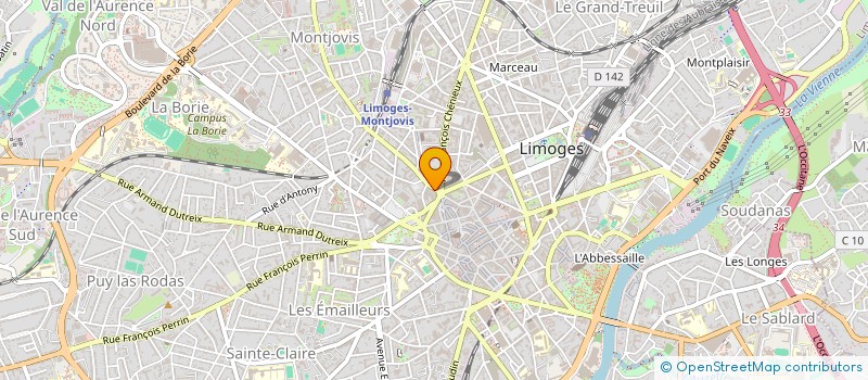 localisation de l'entreprise MONSIEUR MATTHIEU LANGLOIS à LIMOGES