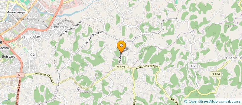 localisation de l'entreprise MONSIEUR MATTHIEU LANIMARAC  LES ABYMES