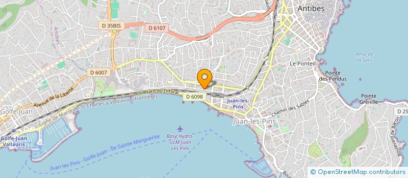 localisation de l'entreprise MONSIEUR MATTHIEU LAOT  ANTIBES