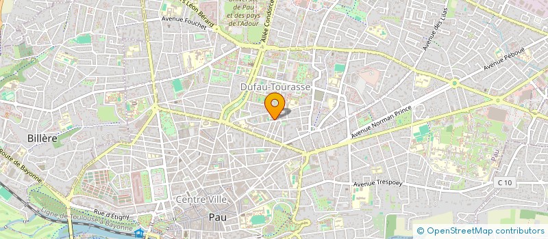 localisation de l'entreprise MONSIEUR MATTHIEU LASSERRE à PAU