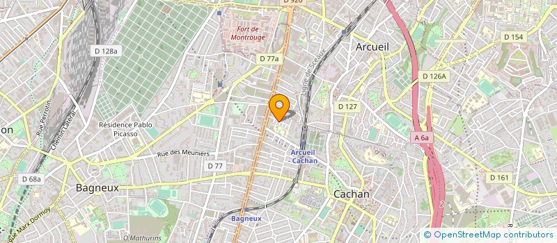 localisation de l'entreprise MONSIEUR MATTHIEU LAUBEUF  CACHAN