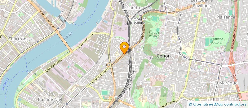 localisation de l'entreprise MONSIEUR MATTHIEU LAUDE  CENON