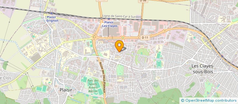 localisation de l'entreprise MONSIEUR MATTHIEU LAUNAY  PLAISIR