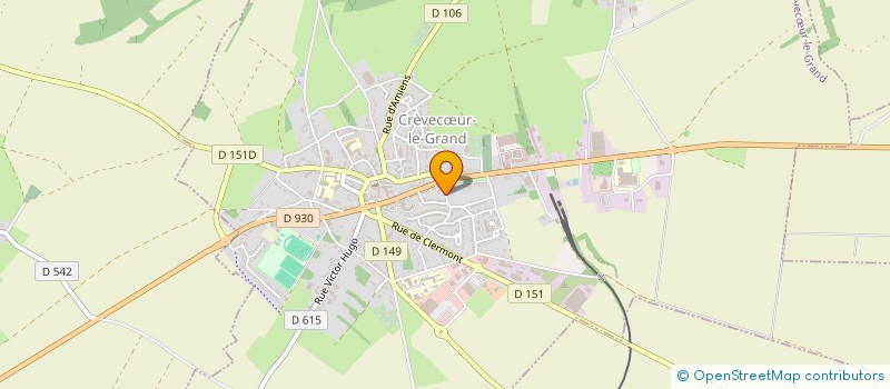 localisation de l'entreprise MONSIEUR MATTHIEU LAUNAY  CREVECUR-LE-GRAND