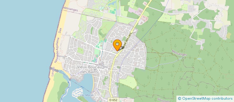 localisation de l'entreprise MONSIEUR MATTHIEU LAURINE  VIEUX-BOUCAU-LES-BAINS