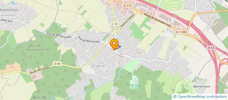 localisation de l'entreprise MONSIEUR MATTHIEU LAVAU à ORGEVAL