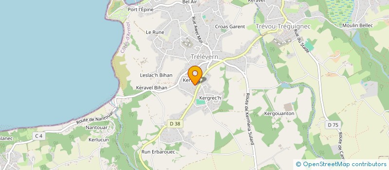 localisation de l'entreprise MONSIEUR MATTHIEU LE BLOUC'H  TRELEVERN