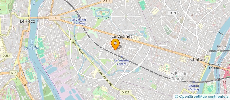 localisation de l'entreprise MONSIEUR MATTHIEU LE CRUGUEL  LE VESINET