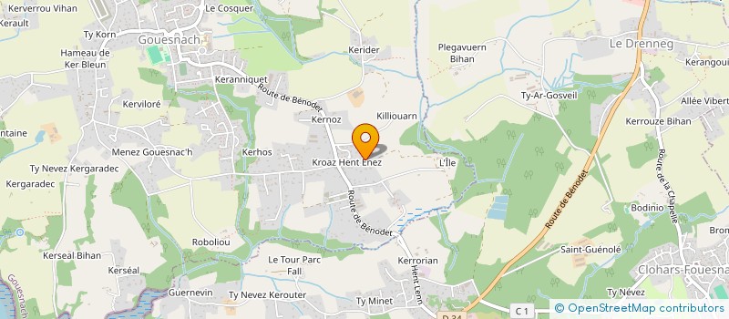 localisation de l'entreprise MONSIEUR MATTHIEU LE PAPE  GOUESNACH