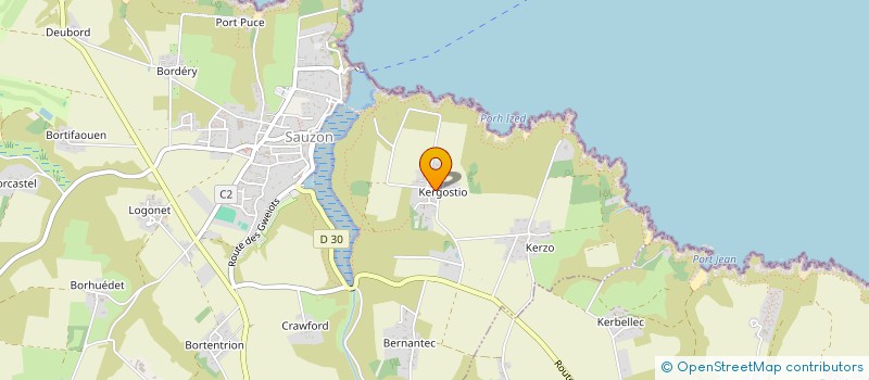 localisation de l'entreprise MONSIEUR MATTHIEU LE TUTOUR  SAUZON