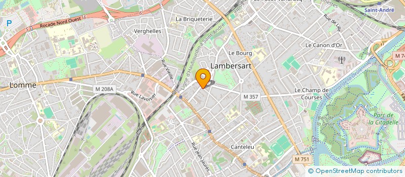 localisation de l'entreprise MONSIEUR MATTHIEU LEBLANC à LAMBERSART