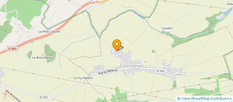 localisation de l'entreprise MONSIEUR MATTHIEU LEBRUN  COURCHAMPS