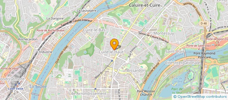 localisation de l'entreprise MONSIEUR MATTHIEU LECLERE  CALUIRE-ET-CUIRE