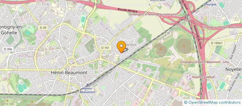 localisation de l'entreprise MONSIEUR MATTHIEU LECOCQ  HENIN-BEAUMONT