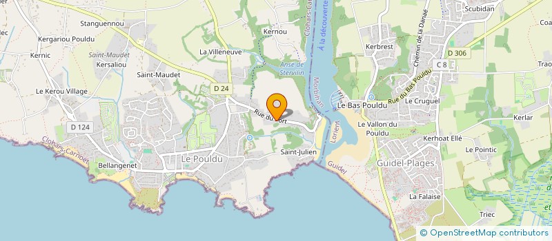 localisation de l'entreprise MONSIEUR MATTHIEU LECUIT à CLOHARS-CARNOET