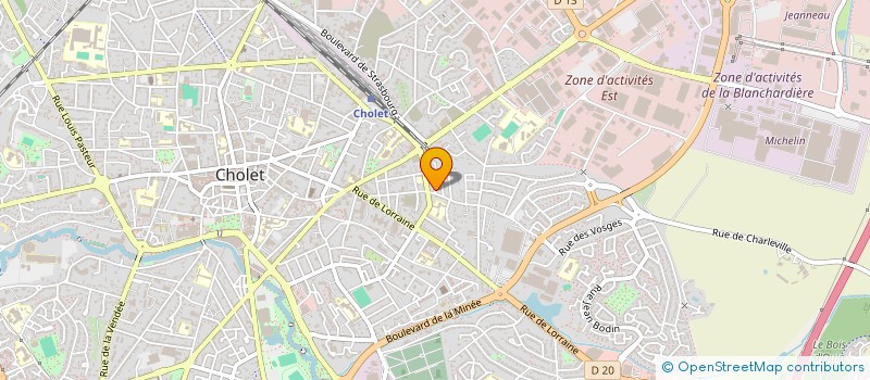 localisation de l'entreprise MONSIEUR MATTHIEU LECUIT à CHOLET