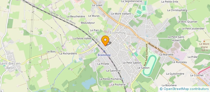 localisation de l'entreprise MONSIEUR MATTHIEU LEDUC à ECOMMOY