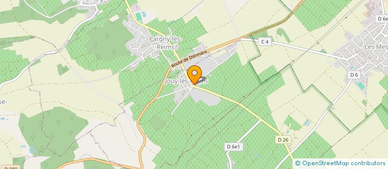 localisation de l'entreprise MONSIEUR MATTHIEU LEGUAY  JOUY-LES-REIMS