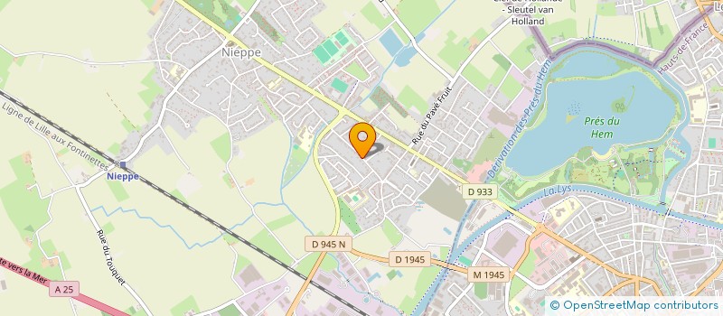 localisation de l'entreprise MONSIEUR MATTHIEU LEMAIRE  NIEPPE