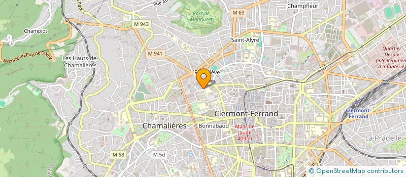 localisation de l'entreprise MONSIEUR MATTHIEU LEROY  CLERMONT-FERRAND