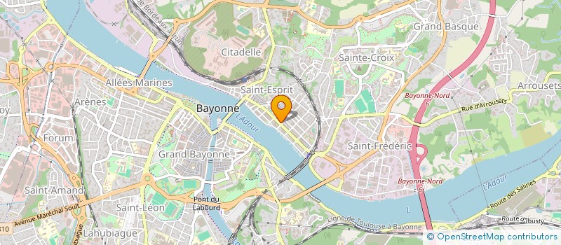 localisation de l'entreprise MONSIEUR MATTHIEU LETOILE à BAYONNE