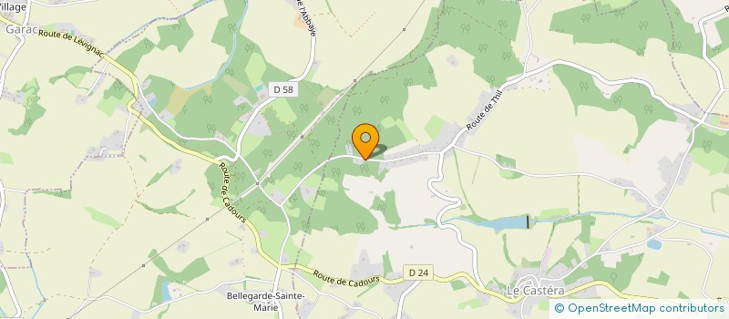 localisation de l'entreprise MONSIEUR MATTHIEU LEVASSEUR  LE CASTERA