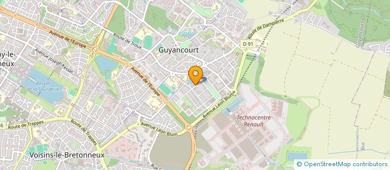 localisation de l'entreprise MONSIEUR MATTHIEU LIDON à GUYANCOURT