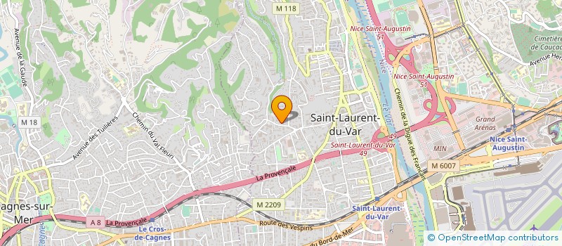 localisation de l'entreprise MONSIEUR MATTHIEU LINDEPERG à SAINT-LAURENT-DU-VAR