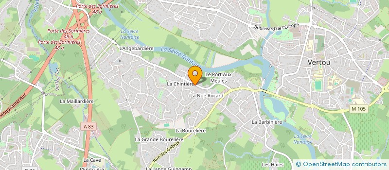 localisation de l'entreprise MONSIEUR MATTHIEU LIORET  VERTOU