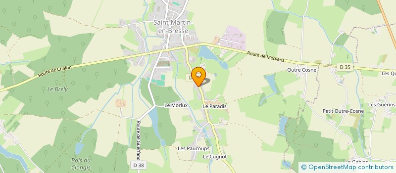 localisation de l'entreprise MONSIEUR MATTHIEU LOIZELET à SAINT-MARTIN-EN-BRESSE