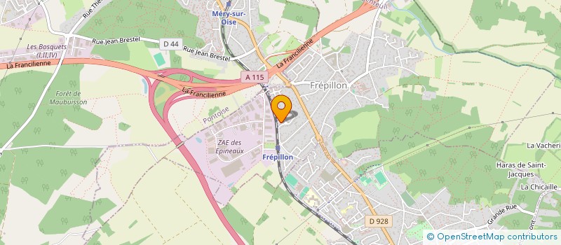 localisation de l'entreprise MONSIEUR MATTHIEU LOMBART  FREPILLON