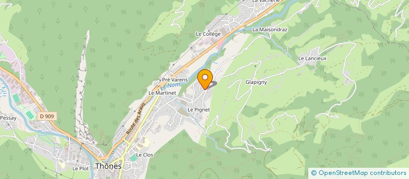 localisation de l'entreprise MONSIEUR MATTHIEU LONGO  VEYRIER-DU-LAC