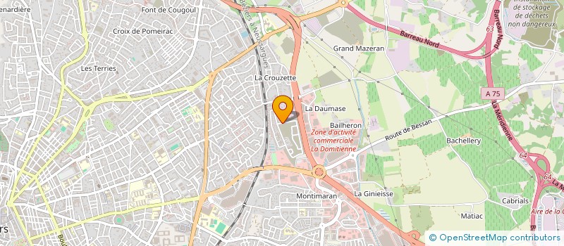 localisation de l'entreprise MONSIEUR MATTHIEU LORNAGE à BEZIERS