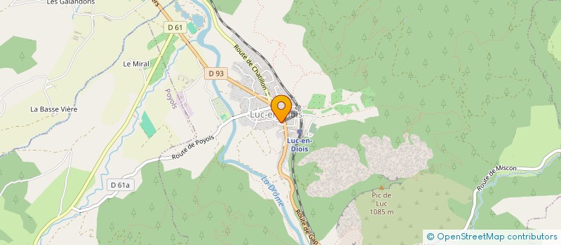 localisation de l'entreprise MONSIEUR MATTHIEU LUNEAU  LUC-EN-DIOIS