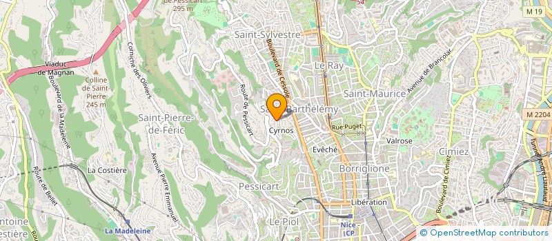 localisation de l'entreprise MONSIEUR MATTHIEU MAILLARD  NICE