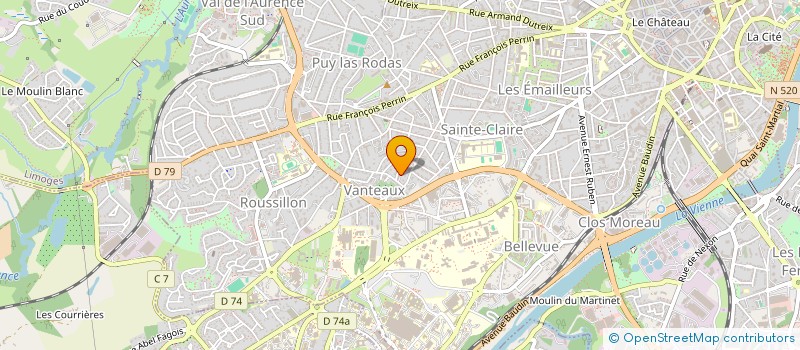 localisation de l'entreprise MONSIEUR MATTHIEU MANEUF  LIMOGES