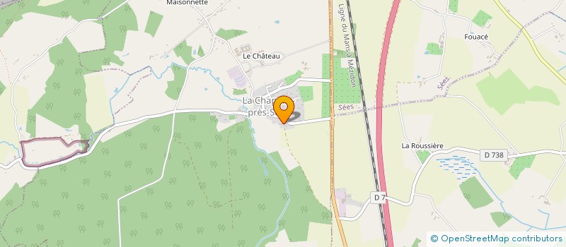 localisation de l'entreprise MONSIEUR MATTHIEU MANGIN à LA CHAPELLE-PRES-SEES