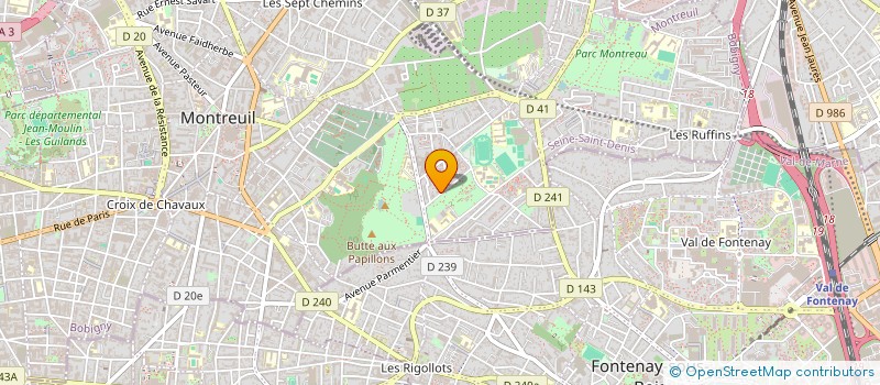 localisation de l'entreprise MONSIEUR MATTHIEU MARECHAL  MONTREUIL