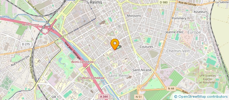 localisation de l'entreprise MONSIEUR MATTHIEU MARTIGNY  REIMS