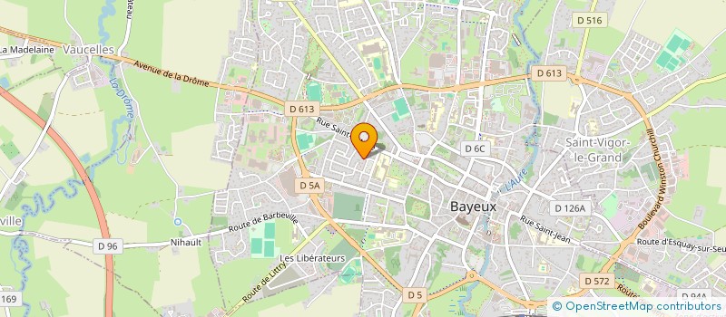 localisation de l'entreprise MONSIEUR MATTHIEU MARTIN à BAYEUX