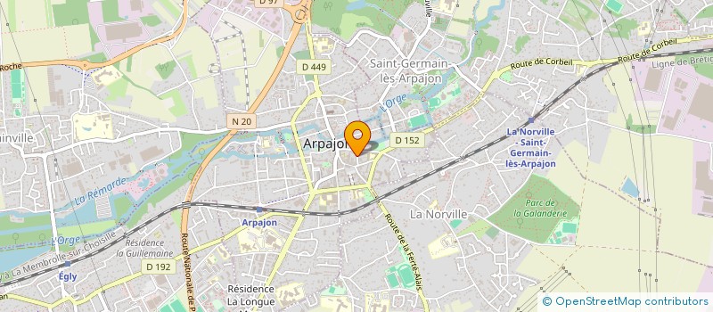 localisation de l'entreprise MONSIEUR MATTHIEU MARTIN  ARPAJON