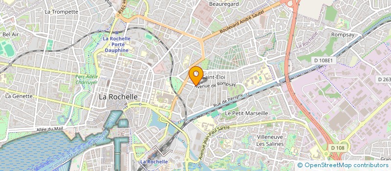 localisation de l'entreprise MONSIEUR MATTHIEU MARTIN  LA ROCHELLE