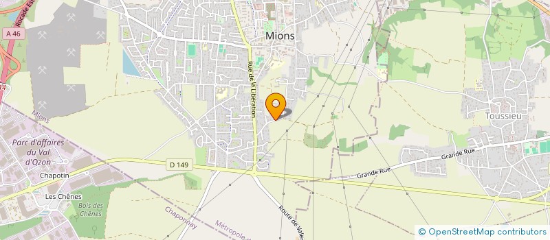 localisation de l'entreprise MONSIEUR MATTHIEU MARTINEZ  MIONS