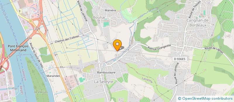 localisation de l'entreprise MONSIEUR MATTHIEU MARTINS DE BRITO  BOULIAC